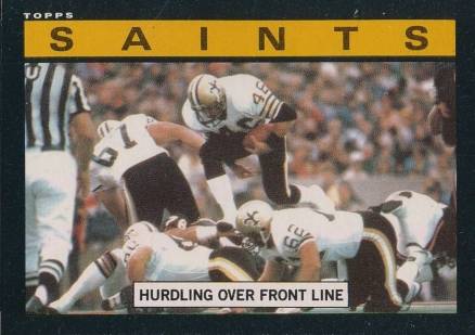 1985 Topps New Orleans Saints Team Leaders #100 Football Card