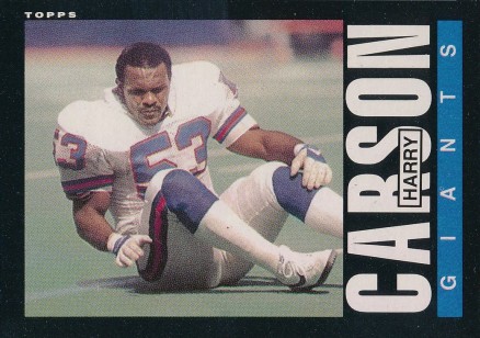 1985 Topps Harry Carson #114 Football Card