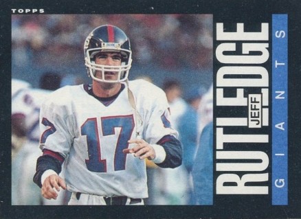 1985 Topps Jeff Rutledge #122 Football Card