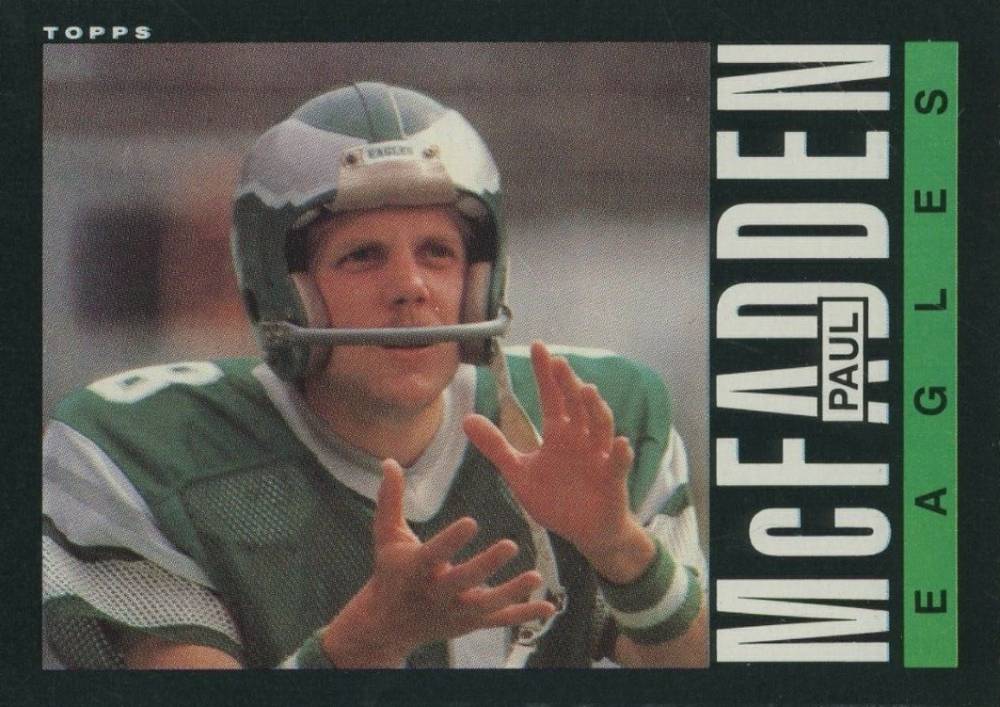 1985 Topps Paul McFadden #133 Football Card