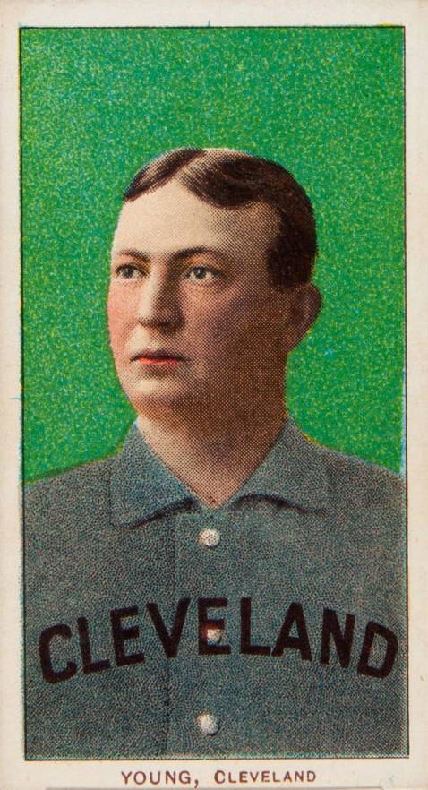 1909 White Borders Old Mill Young, Cleveland #523 Baseball Card