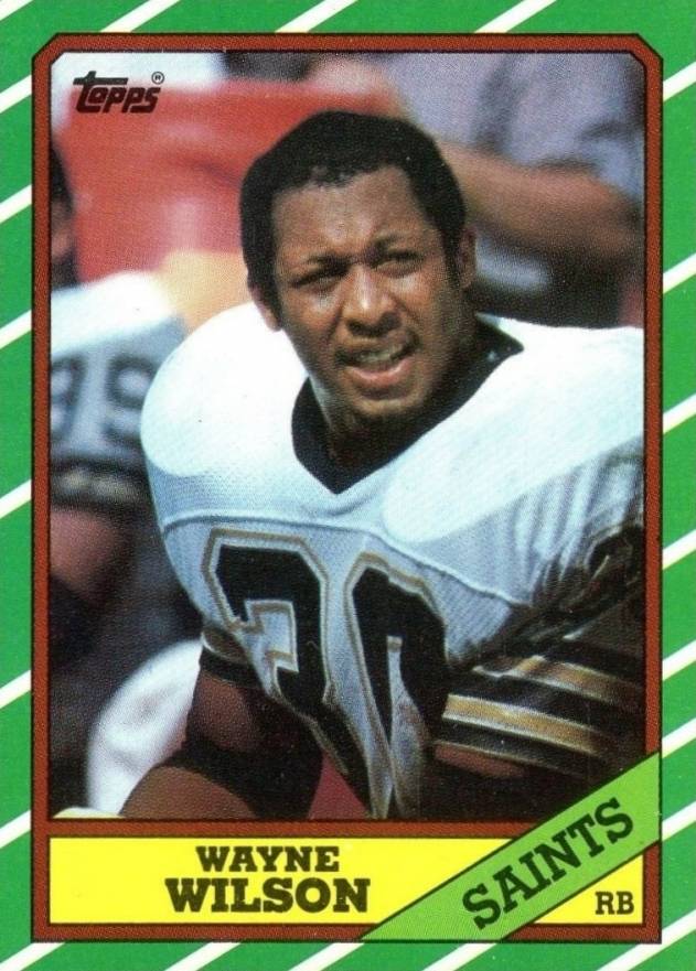 1986 Topps Wayne Wilson #341 Football Card