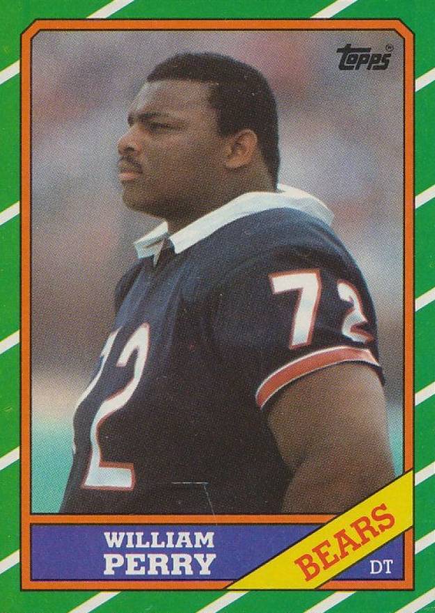 1986 Topps William Perry #20 Football Card