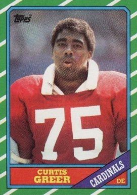 1986 Topps Curtis Greer #334 Football Card