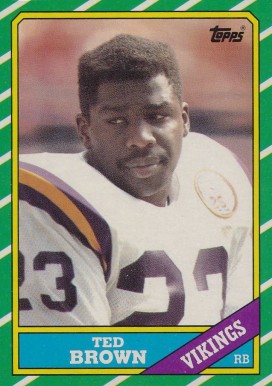 1986 Topps Ted Brown #295 Football Card