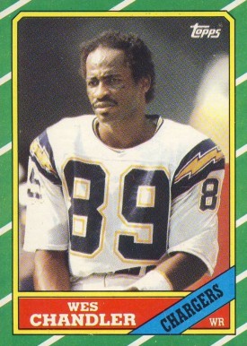1986 Topps Wes Chandler #235 Football Card