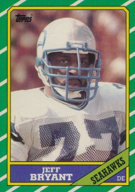 1986 Topps Jeff Bryant #208 Football Card