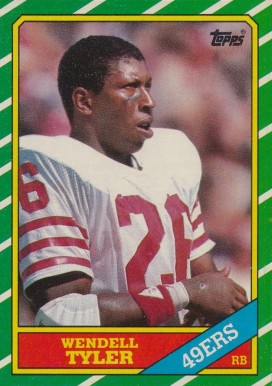 1986 Topps Wendell Tyler #158 Football Card
