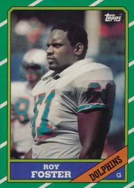 1986 Topps Roy Foster #52 Football Card