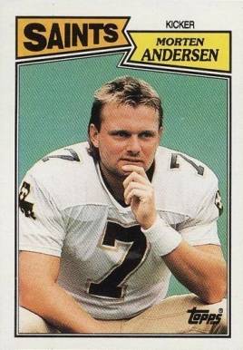 1987 Topps Morten Andersen #277 Football Card