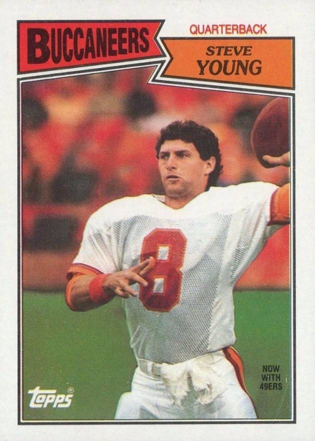 1987 Topps Steve Young #384 Football Card