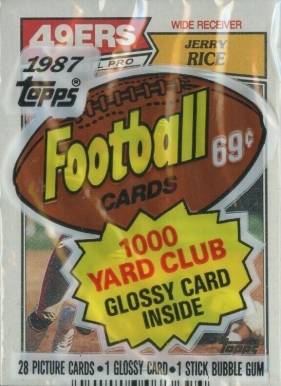1987 Topps Cello Pack #CP Football Card