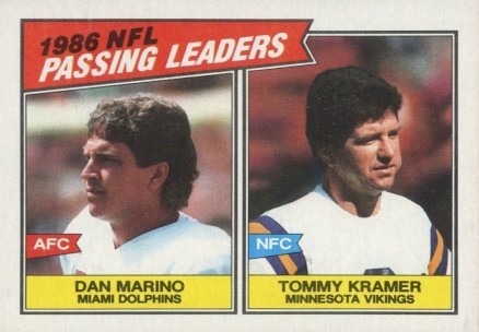 1987 Topps Passing Leaders #227 Football Card