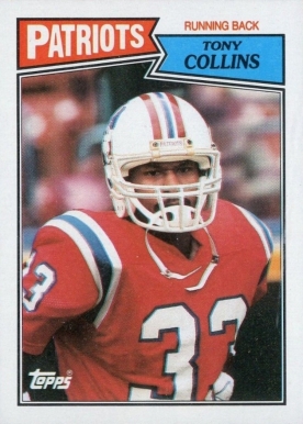 1987 Topps Tony Collins #99 Football Card