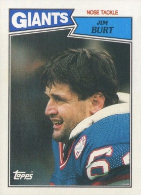 1987 Topps Jim Burt #22 Football Card