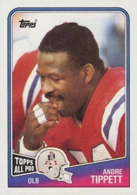 1988 Topps Andre Tippett #186 Football Card