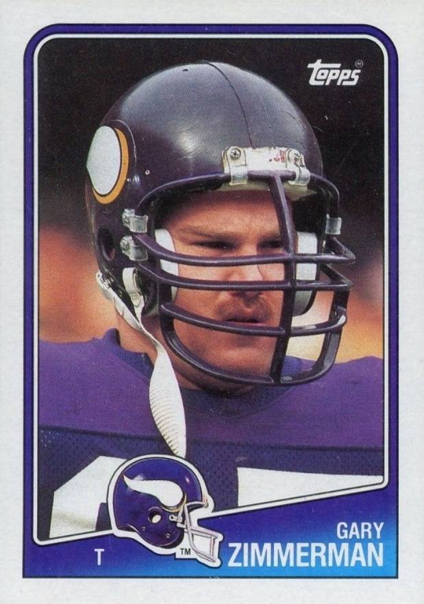 1988 Topps Gary Zimmerman #154 Football Card