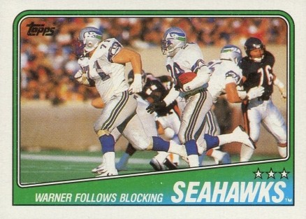 1988 Topps Seahawks Team Leaders #130 Football Card