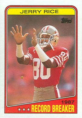 1988 Topps Jerry Rice #6 Football Card