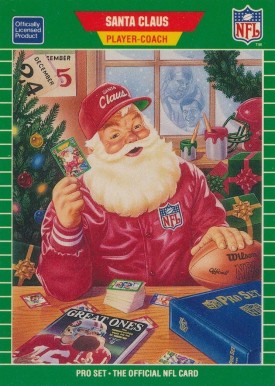 1989 Pro Set Santa Claus Coach #1989 Football Card