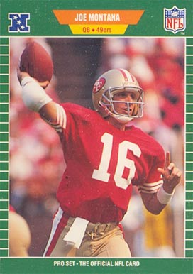 1989 Pro Set Joe Montana #381 Football Card