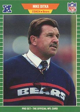 1989 Pro Set Mike Ditka #53 Football Card