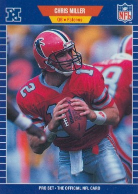 1989 Pro Set Chris Miller #12 Football Card