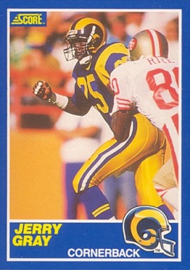 1989 Score Jerry Gray #25 Football Card