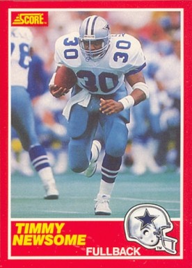 1989 Score Timmy Newsome #183 Football Card