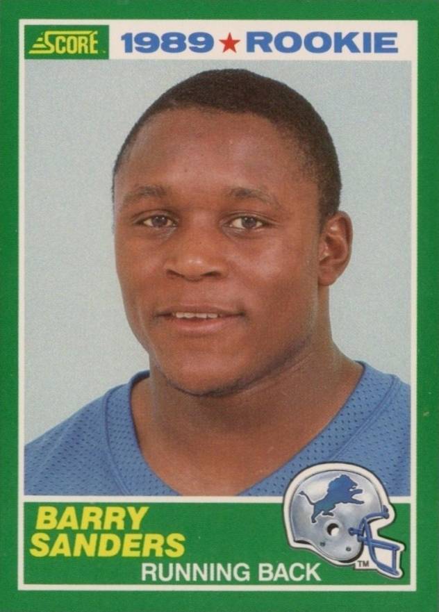1989 Score Barry Sanders #257 Football Card