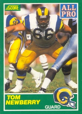 1989 Score Tom Newberry #302 Football Card