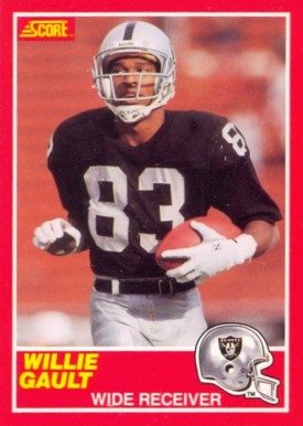 1989 Score Willie Gault #218c Football Card