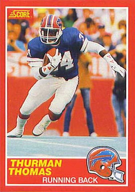 1989 Score Thurman Thomas #211 Football Card