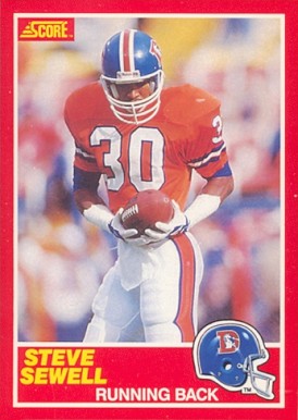 1989 Score Steve Sewell #184 Football Card