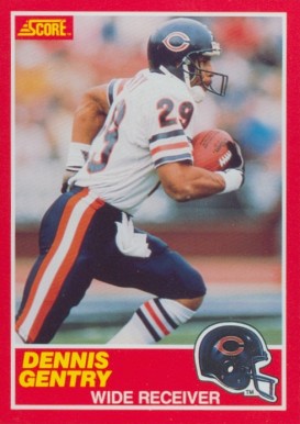 1989 Score Dennis Gentry #153 Football Card
