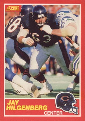 1989 Score Jay Hilgenberg #150 Football Card