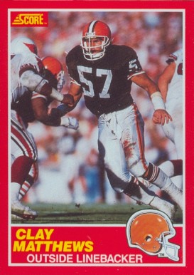 1989 Score Clay Matthews #127 Football Card