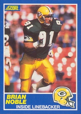 1989 Score Brian Noble #91 Football Card