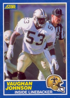 1989 Score Vaughan Johnson #65 Football Card