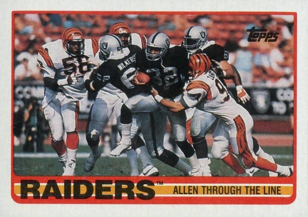 1989 Topps Raiders Team #264 Football Card