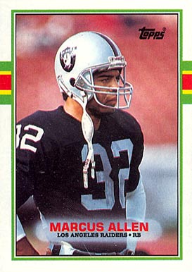 1989 Topps Marcus Allen #267 Football Card