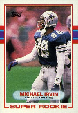 1989 Topps Michael Irvin #383 Football Card