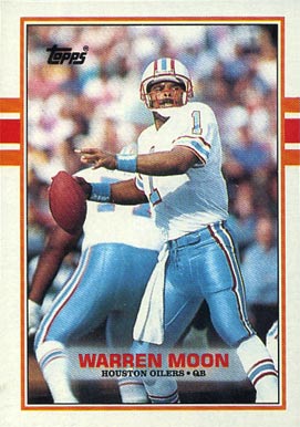 1989 Topps Warren Moon #93 Football Card