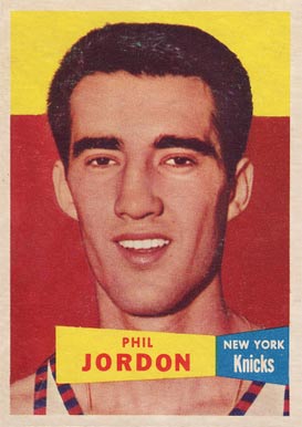 1957 Topps Phil Jordon #55 Basketball Card