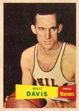 1957 Topps Walt Davis #49 Basketball Card
