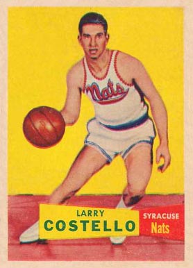 1957 Topps Larry Costello #33 Basketball Card