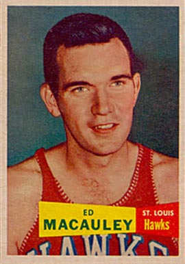1957 Topps Ed Macauley #27 Basketball Card