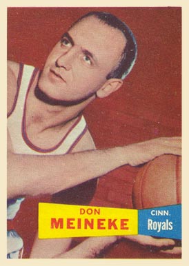 1957 Topps Don Meineke #21 Basketball Card