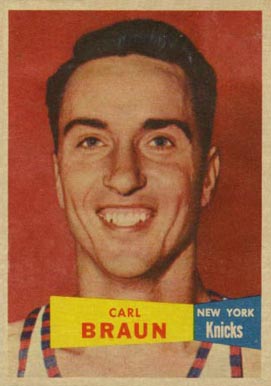1957 Topps Carl Braun #4 Basketball Card