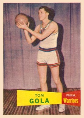 1957 Topps Tom Gola #44 Basketball Card